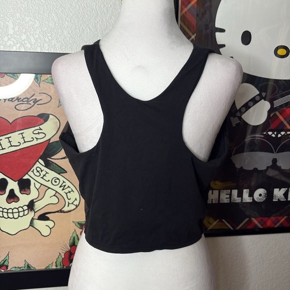 Avia Gym Cropped Black Halter Top - Picture 3 of 7